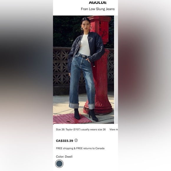 Agolde Denim - Agolde Fran jeans size 30